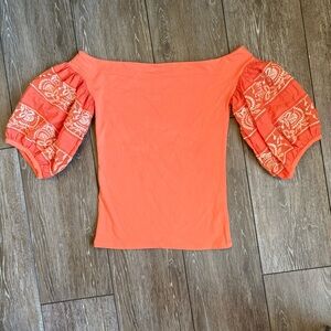 Free People Rock With it, Off the Shoulder Top